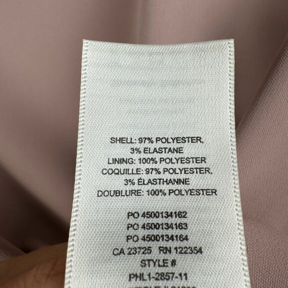 Aritzia Babaton Neutral Tone Pink Minimalist Short Sleeve Oversized Flowy Blouse - Picture 5 of 6